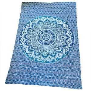 Large Blue Bohemian Wall Tapestry Room Decor